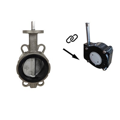 Гумена заптивка турбине, лептир вентил од нерђајућег челика