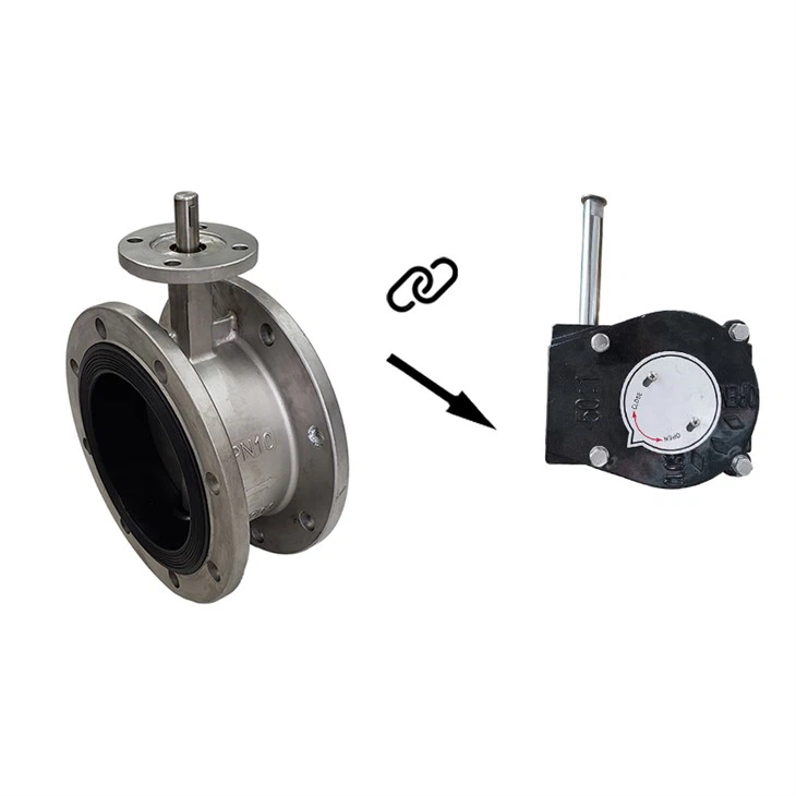 CF8 Flange Flow Control Butterfly Valve
